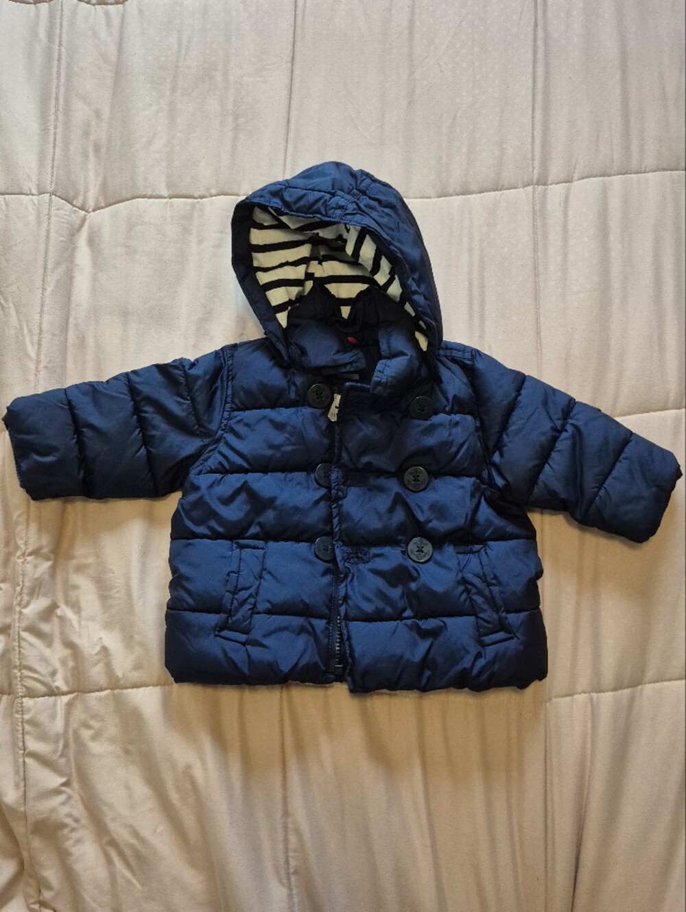 Navy Gap Puffer Peacoat